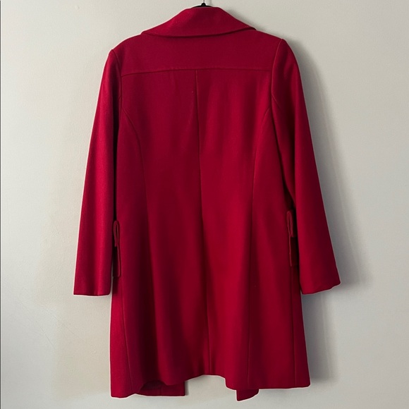 Body Central Vibrant Red Trench Coat - Picture 4 of 7
